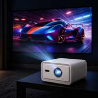 Projecteur vidéo portable Cubelite MINI 1080P WiFi avec télécommande, 1500 ANSI, Full HD, compatible 4K, LED, Android 12, Pico, autofocus