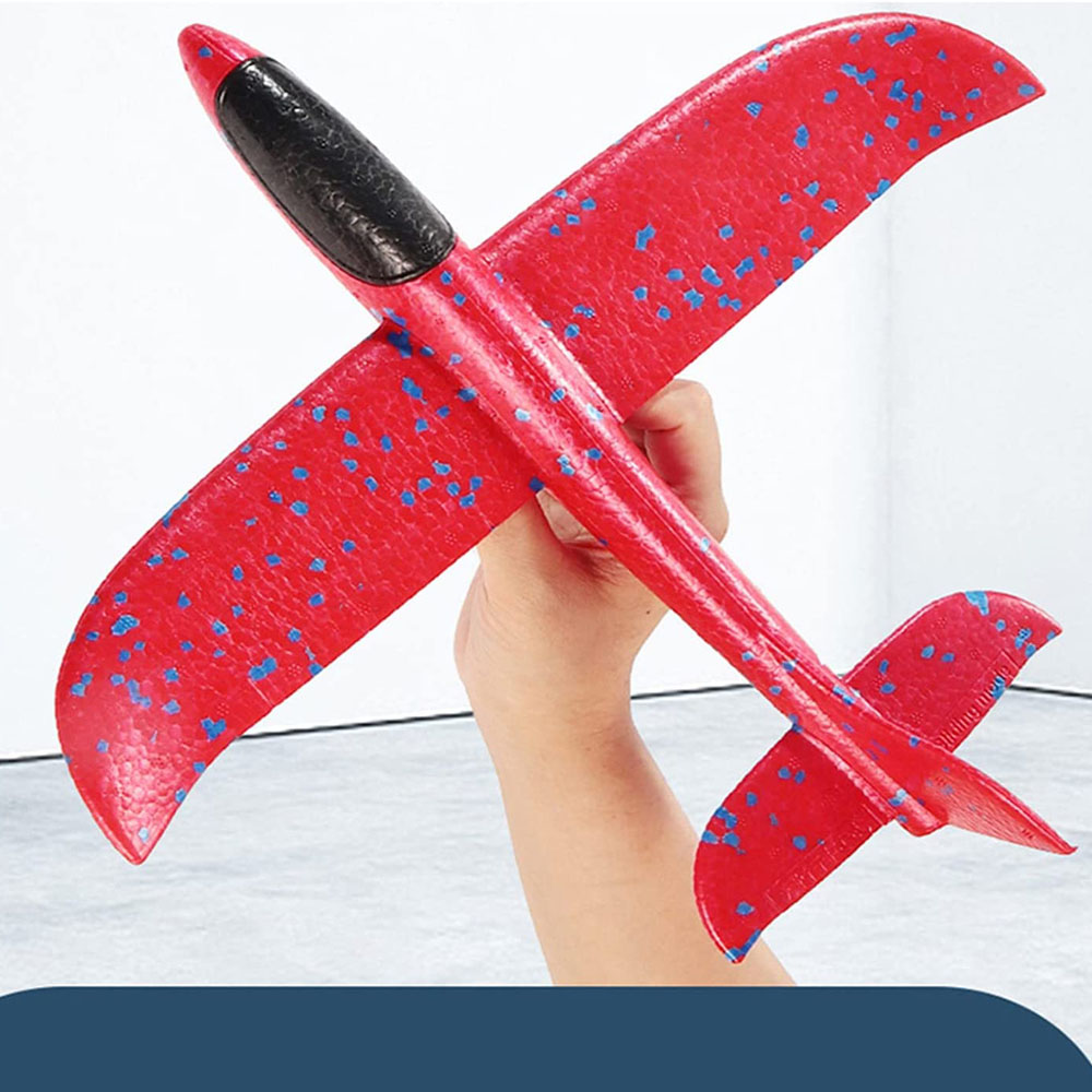 Grand Avion Planeur En Mousse EPP - 60x99cm, Modèle à Lancer Et à Décorer Soi-même, Jouet Extérieur Enfant