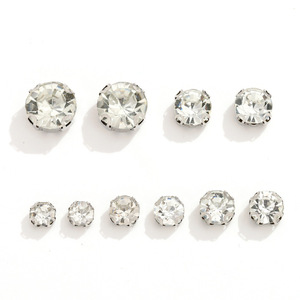 Nantong Rhinestone Claw Drills Round 16 Facets 4 Holes DIY Jewelry <b>Accessories</b> Clothing <b>Wedding</b> Dress - Product Image 5