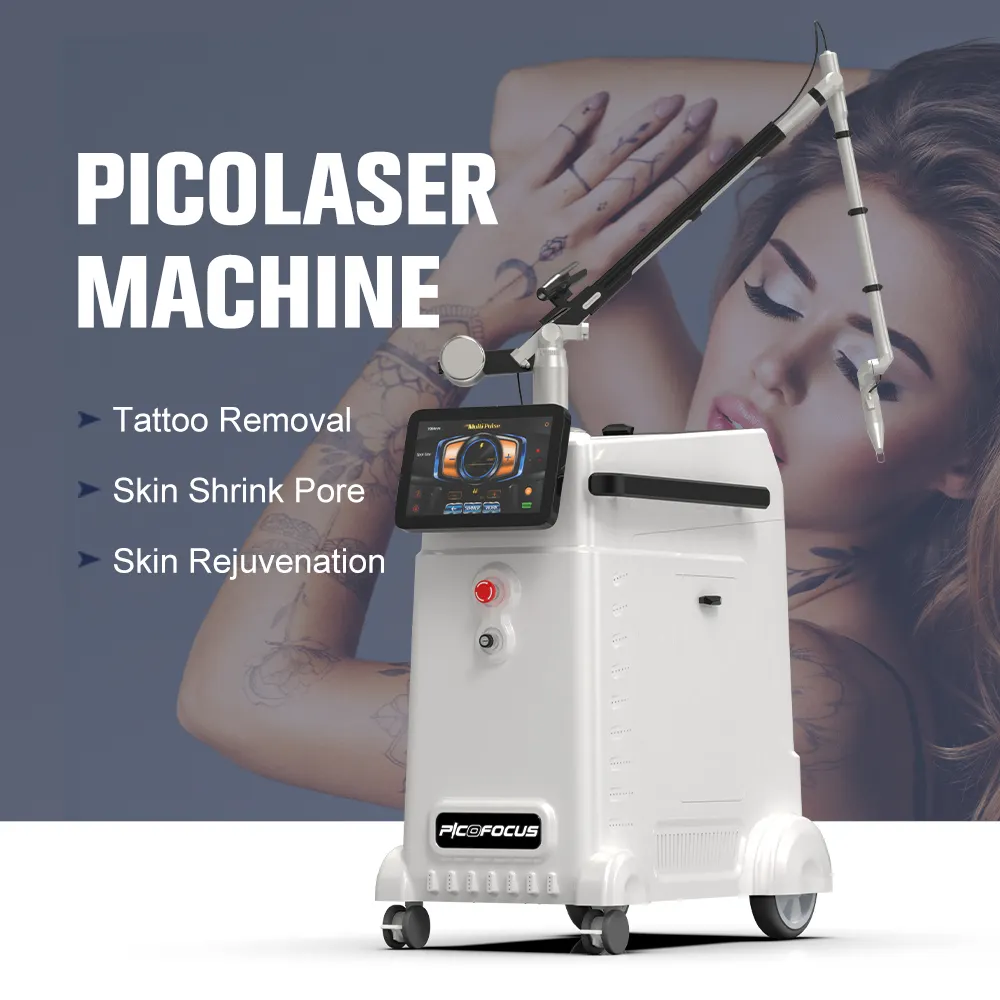 Hot Selling Picosecond Pico Laser Tattoo Removal Machine With Carbon Peel Pico Lazer