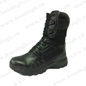 XC, bottes tactiques anti-chocs PU + semelle en caoutchouc bottes de combat solides HSM016