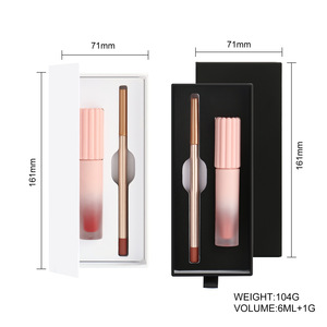 Set de Brillo Labial Mate y Delineador de Labios de Marca Privada MLM, Altamente Pigmentado, Resistente al Agua, Combo de Labios Mate, Kit de Maquillaje al por Mayor OEM - Product Image 3