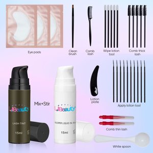 Kit de tinte de <span class=keywords><strong>cejas</strong></span> DIY al por mayor, kit de tinte de <span class=keywords><strong>cejas</strong></span> líquido híbrido profesional, kit de pestañas y <span class=keywords><strong>cejas</strong></span> de larga duración personalizado con tinte - Product Image 5