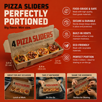 Solution personnalisée 3-en-1 pour la restauration rapide : Fabrication d'emballages alimentaires à emporter, boîte à mini-pizzas avec compartiment pour sauce.