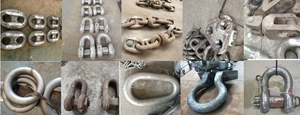 Nouveaux émerillons de chaîne d'ancre marine galvanisés à chaud, à haute résistance, revêtus de noir, pour l'amarrage de bateaux, chaîne d'ancre galvanisée à chaud - Product Image 6