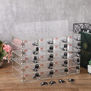 Nouveau design personnalisé boîte de rangement cellulaire en plastique acrylique transparent serrures à clés téléphone boîte de rangement mobile <span class=keywords><strong>casier</strong></span> en plastique - Product Image 5