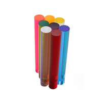 Barre ronde en acrylique PMMA (polymethylméthacrylate) transparente