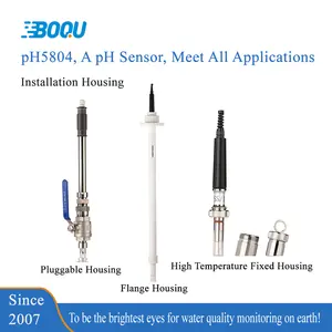 PH5804 Glass Ph Probe Microelectronics Process Water Monitoring Two-cavity Structure Reference System 0-14pH Glass Ph Probe