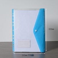 Carpeta de Archivo GOWELL GW-DP260117A UV, Bolsa de Plástico PP para Documentos, Formato A4, Color, Gran Capacidad, 300 Hojas, Cierre de Botón a Presión