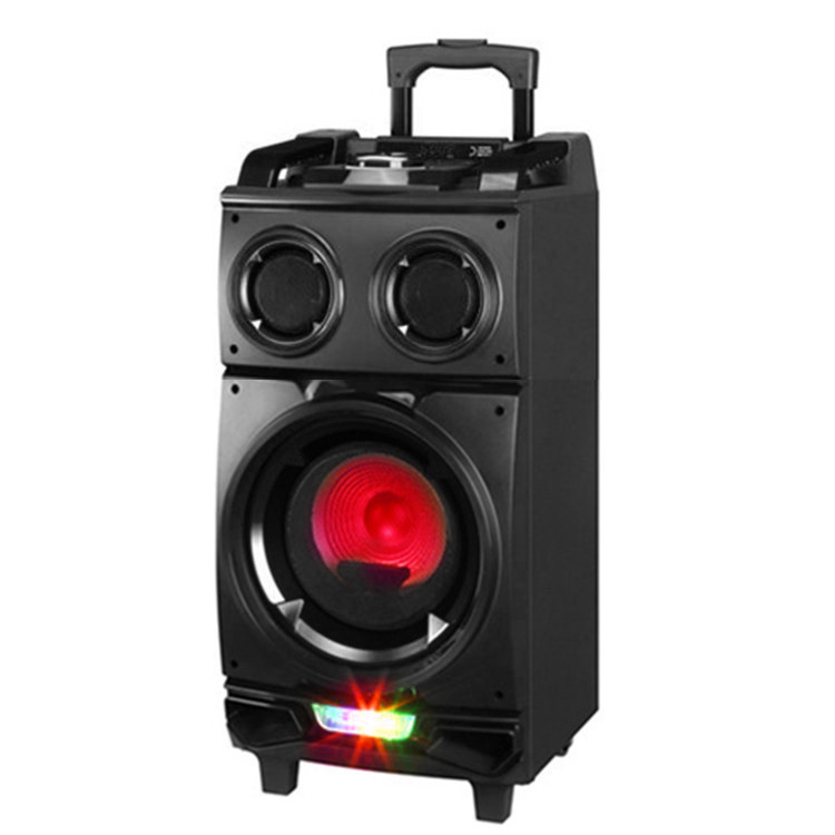 Линге НЧ-динамик 8'x1 60 Вт LG-8101B бас портативный динамик караоке беспроводные колонки с колесами и чемодан на колесиках для