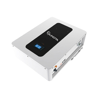 Batterie solaire LiFePO4 48V/51.2V 104Ah, système de stockage d'énergie solaire hybride empilable, garantie 10 ans, 5.32kWh