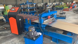 Baumaterial glasierte Fliesen walzen form maschine Metalldach ziegel herstellungs maschine - Product Image 2