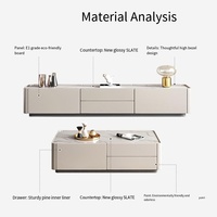 Meuble TV moderne d'usine chinoise pour salon, ensemble de meuble TV et table basse, nouveau design de meuble TV