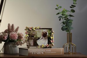 XinZhiRun Real <span class=keywords><strong>Butterfly</strong></span> Metall Foto rahmen 4x6 5 x7in, Natur inspirierte Wand kunst für Home Office Dekor - Product Image 3