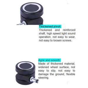 60mm Long Life Nylon Furniture Caster <b>Wheels</b> Shockproof Wear Resistant <b>Replacement</b> Casters For Chairs And Furniture - Product Image 6