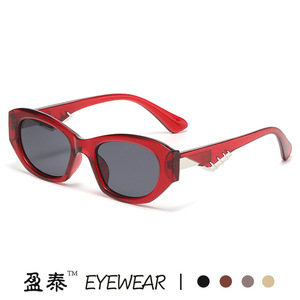 แว่นกันแดดทรงแคทอาย ยี่ห้อ Yingtai กรอบพลาสติกสีดำ ป้องกันรังสียูวี 400 แฟชั่นสำหรับผู้หญิง - Product Image 5
