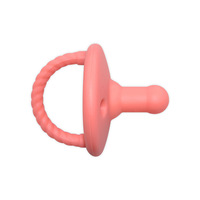 Sucette pour poupées reborn, en silicone sans BPA, avec motif amusant, incluant une chaîne de sucette pour bébés