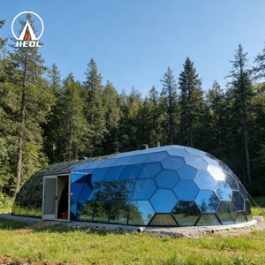 Domo Geodésico de Vidrio de 7M/8M/9M, Carpa Impermeable para Glamping con Ventilación Solar - Product Image 5