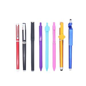 ปากกาลูกลื่นโลหะแบบ 3-in-1 สำหรับธุรกิจส่งเสริมการขาย โฆษณาตามสั่ง พร้อมที่วางหน้าจอสัมผัส เขียนได้ ขนาดหัวปากกา 1.0 มม. ราคาถูก - Product Image 1