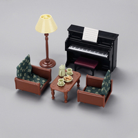 Vente en gros mini meubles table chaise canapé ensemble miniature pour maison de poupée accessoires chambre bricolage jeu de simulation jouet