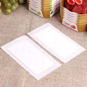 แผ่นซับน้ำแบบใช้แล้วทิ้ง เป็นมิตรกับสิ่งแวดล้อม สำหรับซับอาหารสด ซับเลือด ซับน้ำในเนื้อสัตว์ สำหรับบรรจุภัณฑ์เนื้อสัตว์ - Product Image 2