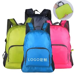 Custom Lightweight Waterproof Nylon kids men Travel girls boy student Foldable School Back pack