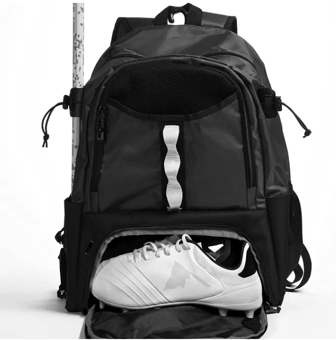 Extra Large Lacrosse Backpack - Holds All Lacrosse or Field Hockey Equipment - Two Stick Holders and Separate Cleats Compartment