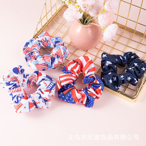 Sta vendendo cravatte per capelli con bandiera americana intestino crasso con stampe in tessuto, giorno dell'indipendenza e all'ingrosso dal produttore - Product Image 2