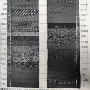 कार सीट सोफा फर्नीचर के लिए काले रंग का पीवीसी कृत्रिम चमड़ा ताजा स्टॉक रेक्सिन चमड़ा - Product Image 5