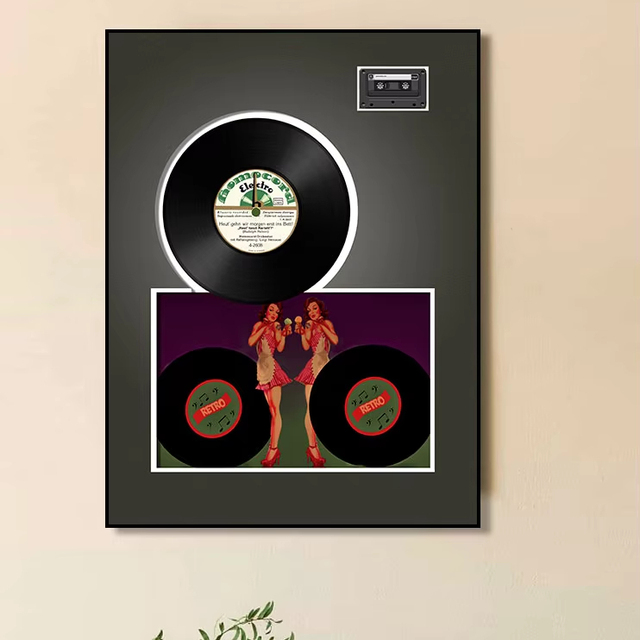 Customized Singing Star Posters Vinyl Records 3D Wall Decoration Modern Wall Art Framed Canvas Art Picture Painting