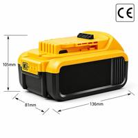 بطارية ليثيوم أيون 21 فولت بديلة لأدوات DeWalt الكهربائية اللاسلكية طرازات DCB180 DCB181 DCB182 DCB183 DCB184 DCB185 DCB200