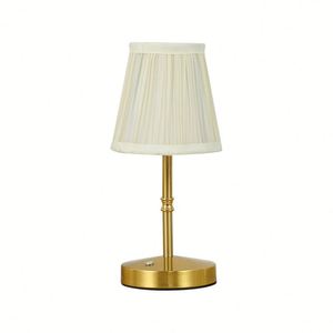 Fabric Metal <b>Table</b> Lamp Charging Touch LED Decorative Ambient USB <b>Bedside</b> Creative Night Light Dimmable Simple Cordless - Product Image 5