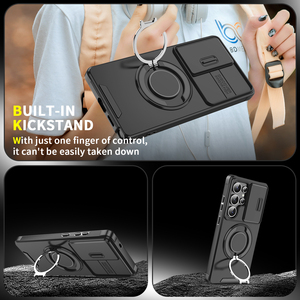 Vente flash - Étui antichoc en métal 360° °   Étui de protection pour <span class=keywords><strong>téléphone</strong></span> avec support rotatif pour <span class=keywords><strong>Samsung</strong></span> Galaxy S26 Ultra S25 Ultra S24 et iPhone - Product Image 4