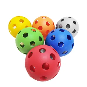 OEM Rotational Balls 74MM Durable PE 40 Holes 26g Indoor Outdoor Pickleball Balls