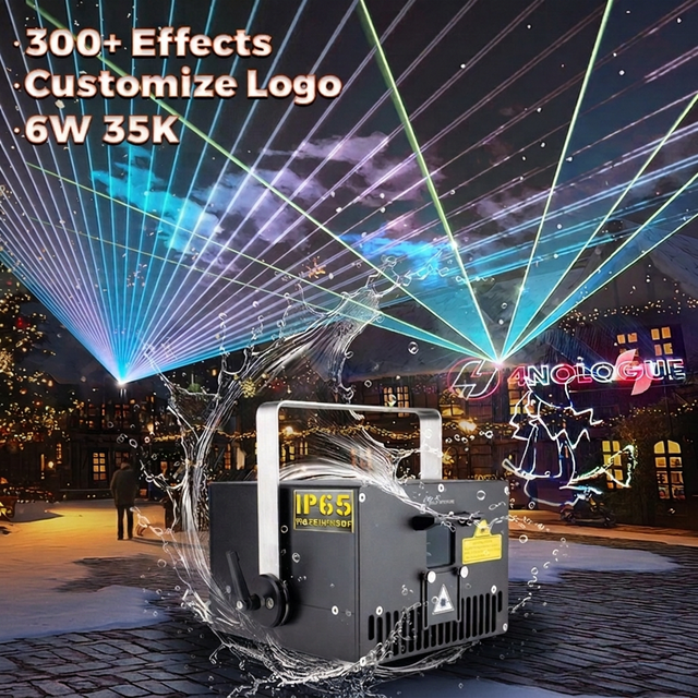 IP65 6w Waterproof Laser Light Projector for Outdoor Festival Dj Party Event Disco Show