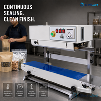 Verticale continue bandsealmachine Automatische filmzaksluitapparatuur 220V Voedselverpakkingssysteem met constante temperatuur