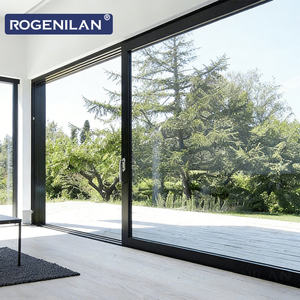 Portes coulissantes en verre anti-ouragan de <span class=keywords><strong>style</strong></span> américain Rogenilan, double vitrage Low-E, <span class=keywords><strong>porte</strong></span> <span class=keywords><strong>coulissante</strong></span> en aluminium pour maisons - Product Image 6