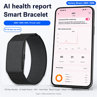 Bracelet intelligent H59 MAX sans écran, moniteur de fréquence cardiaque, oxygène sanguin, VRC, rapport de santé IA, suivi sportif, sommeil et fitness, tension artérielle