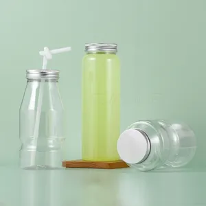 Botol minum Shot Pvc dengan peralatan, wadah minum plastik jus Smily 2oz untuk 800ml botol minum dalam silinder