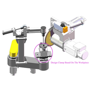 Machine de rectification à bras robotisé avec deux broches rotatives pour pièces moulées en fer et aluminium, destinée aux fonderies de métaux ferreux - Product Image 3