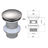 Bouchon d'eau de lavabo en plastique de 8 cm, bon marché