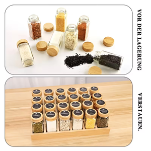 Nhà Máy Bán Buôn 24 Vuông Tre Gia Vị Giá Tổ Chức Hiện Đại Countertop Tre Gia Vị Giá Tray-Gia Vị Ngăn Kéo Tổ Chức - Product Image 3