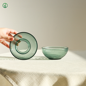 Set di Ciotole in Vetro Borosilicato Personalizzate con Logo Inciso al Laser, Stoviglie in Vetro per Cucina - Product Image 1