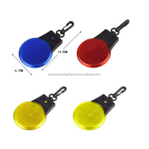 Dengan dua lampu LED dan 2 * AG10 baterai memasang kait mudah klip Ke tas bulat berkedip lampu LED Up klip reflektor - Product Image 6