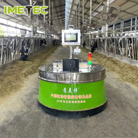 Mini-tracteur électrique pour bétail, pousseur et balayeuse d'aliments pour réduire les gaspillage de nourriture