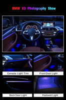 Kit d'éclairage d'ambiance intérieur pour voiture, 256 couleurs, pour BMW X3 X4 F25 F26 2010-2023, accessoires pour les grilles d'aération