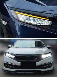 Adatto per 16-21 Honda 10 ° gruppo faro civico modificato luci di marcia diurna a <span class=keywords><strong>LED</strong></span> e indicatori di direzione fluenti - Product Image 6