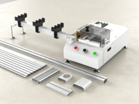 Machine de découpe et de finition de persiennes en aluminium de 25 mm, découpe en une seule étape des lames et des rails de stores avec coins arrondis
