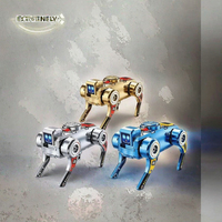 Robot chien mécanique anti-stress, jouet rotatif à double forme avec gyroscopes en forme de doigt