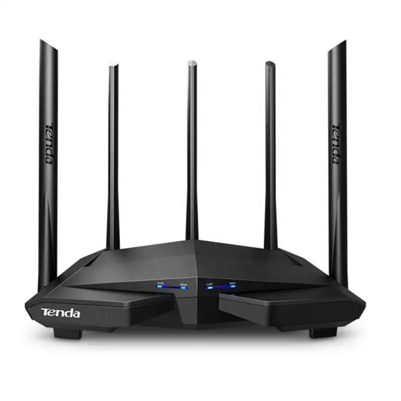 Diseño Profesional versión en inglés Tenda AC11 Wifi 1200Mbps Wifi repetidor 2,4G/5G enrutador Gigabit de madera de doble banda